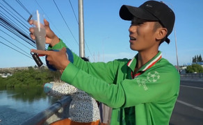 Video: Độc đáo cách câu cá bằng chai nhựa của người Bình Thuận