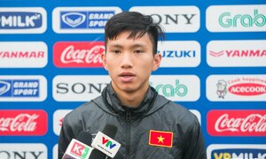 Văn Hậu: 'U23 Việt Nam muốn thắng Thái Lan để vượt vòng loại U23 châu Á'