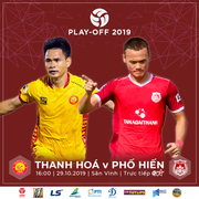 Trực tiếp Thanh Hoá vs Phố Hiến, play-off V-League 2019