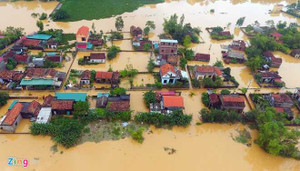 Ảnh: Hơn 20.000 nóc nhà chìm nghỉm giữa dòng nước lũ ở Quảng Bình