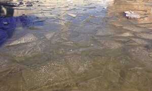 Băng giá xuất hiện ở dãy Hoàng Liên Sơn