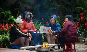 Không khí lạnh bao trùm miền Bắc, có nơi dưới 8°C