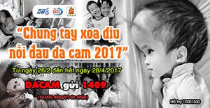 Nhắn tin qua Cổng 1400 ủng hộ nạn nhân da cam