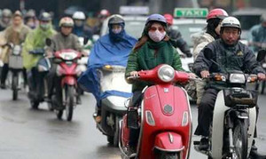 Trưa nay không khí lạnh tràn về, miền Bắc mưa rét