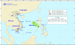 Tin mới nhất áp thấp nhiệt đới gần Biển Đông