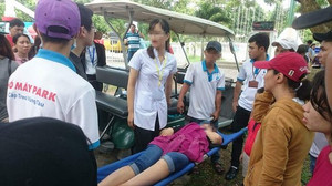 Đứt cáp trò chơi siêu nhún tại Hồ Mây, nữ du khách bất tỉnh