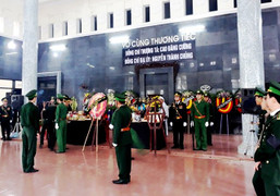 Xúc động lễ truy điệu 2 cán bộ biên phòng bị lũ cuốn trôi ở Thanh Hóa