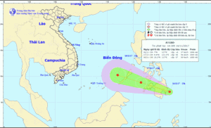 Biển Đông sắp đón áp thấp nhiệt đới