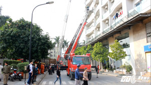 Ảnh: Hiện trường cháy chung cư cao cấp Golden Westlake ở Hà Nội