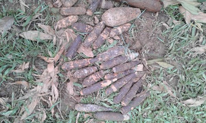 Chủ phế liệu giao nộp hơn 260 đầu đạn pháo, đuôi bom chưa phát nổ