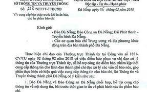 Sở Thông tin - Truyền thông Đà Nẵng xin lỗi sau yêu cầu kiểm duyệt báo chí