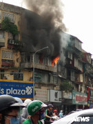 Cháy lớn khu nhà tập thể Phạm Ngọc Thạch, Hà Nội