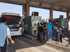 Tài xế tiếp tục dựng lều phản đối trạm BOT Bắc Thăng Long - Nội Bài