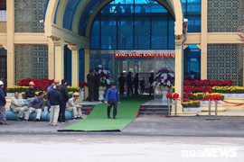 Ảnh: Ga Đồng Đăng trải thảm, thắt chặt an ninh chờ đón Chủ tịch Kim Jong Un