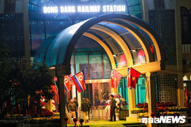 Ga Đồng Đăng rực sáng suốt đêm chào đón Chủ tịch Kim Jong-un