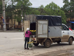 Dân Lạng Sơn đánh cả xe tải đến ga Đồng Đăng 'hôi' hoa