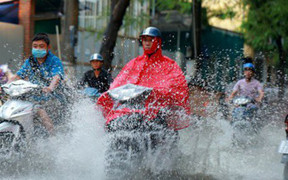 Chiều tối nay, Bắc Bộ mưa to diện rộng