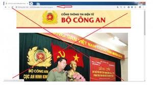 Hàng loạt trang mạng giả lực lượng công an thu thập thông tin qua thiết bị di động