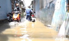 Người dân bịt kín cống thoát nước, cả con hẻm ngập nặng suốt nhiều ngày
