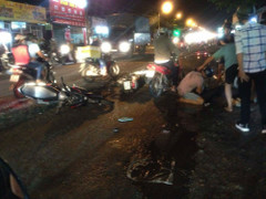 'Ma men' lái xe máy gây tai nạn liên hoàn, một người bị thương nặng