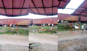 Xử phạt người treo bao tải rác lên tàu hỏa 'gửi' vào Sài Gòn