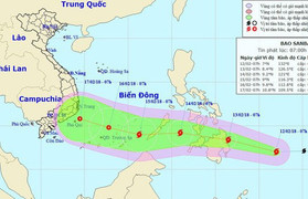 Bão Sanba diễn biến phức tạp sắp vào Biển Đông, TP.HCM yêu cầu các sở không được chủ quan