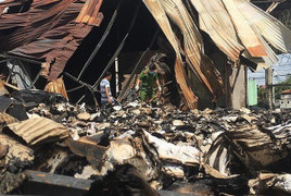 Cháy kho lưu trữ tài liệu xe buýt: Công an vào cuộc điều tra