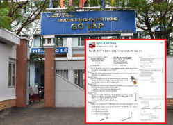Trò chưa thi, thầy đăng đề và đáp án trên Facebook: Trường THPT Gò Vấp, TP.HCM lên tiếng
