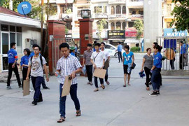 Đột nhập phòng thi năng khiếu của ĐH Kiến trúc Hà Nội