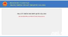 Bộ GD-ĐT công bố địa chỉ tra cứu điểm thi THPT quốc gia 2016 chính thức