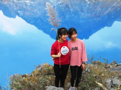 Thiếu nữ Hải Phòng háo hức đi ngắm hồ nước xanh đẹp như tiên cảnh