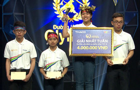 Nữ sinh hát 'Em gái mưa' thắng tuyệt đối tại cuộc thi tuần Olympia