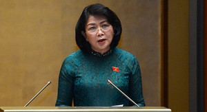 Bà Đặng Thị Ngọc Thịnh thay Chủ tịch nước Nguyễn Phú Trọng trình bày tờ trình gia nhập Công ước 98