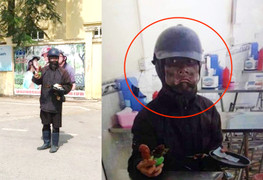 Hành tung bí ẩn của 'ăn mày mặt đen', phì nước bọt, cầm đĩa đập vào bụng thai phụ