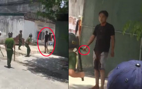 Ngáo đá, nam thanh niên tự cầm dao cứa vào cổ