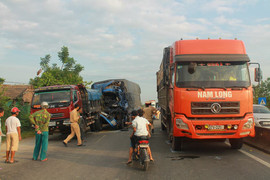 Tránh bò qua đường, xe tải gây tai nạn liên hoàn trên quốc lộ