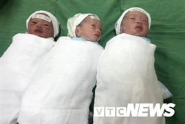 Sản phụ 23 tuổi ở Nghệ An sinh thường 3 con một cách kỳ diệu