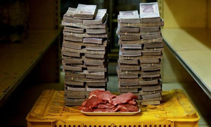 Venezuela lạm phát cao: Mỗi kg thịt bò giá 9,5 triệu Bolivar