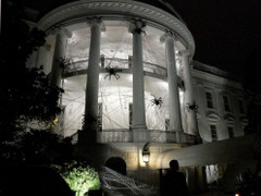 Nhện khổng lồ xuất hiện khắp Nhà trắng trước Halloween