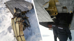 Vận tải cơ vỡ cửa khoang hàng khi đang bay, rơi gần hết 9 tấn vàng