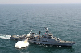 Chiến hạm Hàn Quốc phát nổ trước lúc tập trận