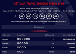 Chủ nhân giải Jackpot kỉ lục hơn 130 tỷ đồng đã đến nhận giải