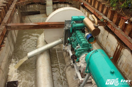 Được bàn giao hệ thống cống thông thoáng, siêu máy bơm hoạt động trở lại