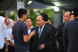 Thủ tướng Nguyễn Xuân Phúc đến viếng cố Thủ tướng Phan Văn Khải