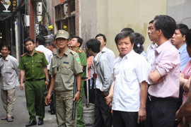 Ông Đoàn Ngọc Hải cảnh báo tiểu thương ở chợ từng 3 lần cháy nổ