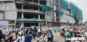 Rơi xuống đất từ công trình đang xây dựng, 3 công nhân nguy kịch