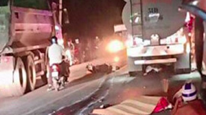 Hai vợ chồng trên đường về quê nghỉ lễ bị xe cán chết