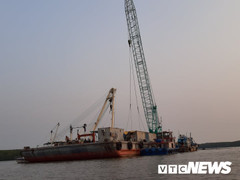 Ảnh: Cận cảnh việc tìm kiếm, cứu hộ 3 người mất tích khi vớt tàu ở Cần Giờ