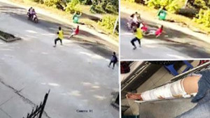 Bị truy bắt, kẻ trộm tông thẳng xe vào phó trưởng công an xã