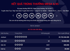 Kỳ quay Vietlott kỳ lạ: Trúng Jackpot trị giá gần 50 tỷ đồng, rất nhiều giải Nhất 10 triệu, hàng chục nghìn giải khác